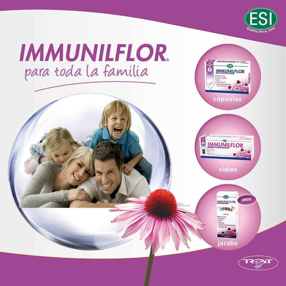 Immunilflor junior jarabe de ESI aumenta las defensas de los niños