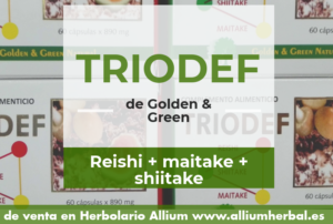 Triodef Golden & Green Reishi, Shiitake y Maitake aumenta tus defensas