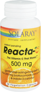 Reacta-C Solaray, vitamina C de acción rápida y duradera