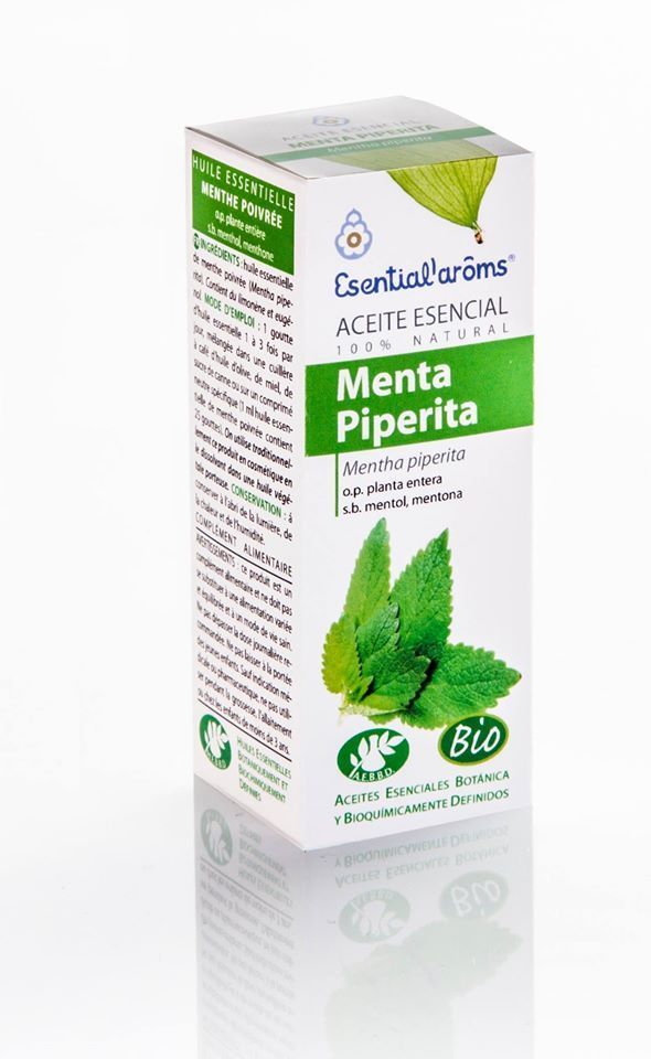 Aceite esencial menta piperita (Mentha piperita) Esential'arôms de cultivo biológico