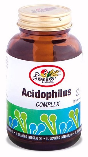 Acidophilus complex El Granero Integral mezcla equilibrada de lactobacilos frente diarreas, flatulencias y estreñimiento.