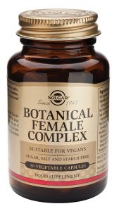 Botanical Female Complex de Solgar ayuda y mejora la salud durante la menopausia.