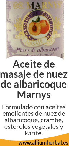 Aceite de masaje de nuez de albaricoque 100 ml / Marnys