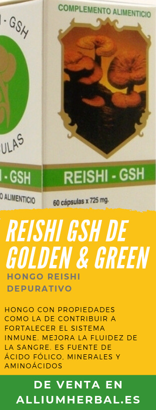 Reishi GSH 60 cápsulas de Golden & Green